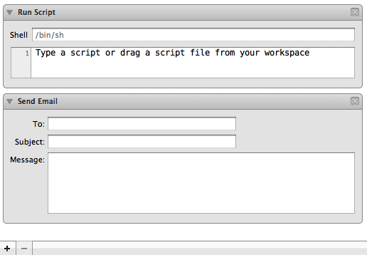 Edit scheme actions view