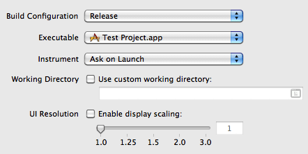 Edit scheme profile view